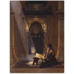 Wandbild ARTLAND "In der Moschee.", braun (farbe bild(er): braun), B:60cm H:80cm, Canvas, Leinwand, Bilder, als Leinwandbild, Poster, Wandaufkleber in verschied. Größen