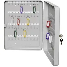 Alco Schlüsselkasten 891 20 x 7,5 x 16 cm Lichtgrau