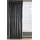 Eurofirany Design91 Samtvorhang Kräuselband Blickdichte Vorhänge Samt Velours 135x300 Samtvorhänge ROSA (schwarz)