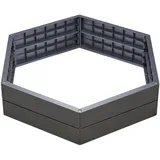 GARANTIA ERGO Hochbeet System Ø110 x 25 cm Schwarz