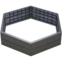 GARANTIA ERGO Hochbeet System Ø110 x 25 cm Schwarz