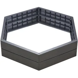 GARANTIA ERGO Hochbeet System Ø110 x 25 cm Schwarz