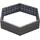 GARANTIA ERGO Hochbeet System Ø110 x 25 cm Schwarz