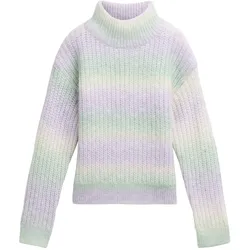 TOM TAILOR Mädchen Cropped Strickpullover mit Farbverlauf, blau, Farbverlauf, Gr. 92/98