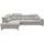 ed exciting design Ecksofa inklusive Sitztiefenverstellung Sydney & grau ¦ Maße (cm): B: 282 H: 105 T: 198.0
