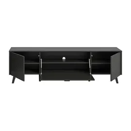 xonox.home Linea Lowboard 185x55 cm Grau Matt MDF/Spanplatte/Melamin/Holzwerkstoff