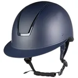 HKM Unisex – Erwachsene Lady Shield Reithelme, 6989 Dunkelblau/Dunkelblau Glänzend, M=55-57cm EU
