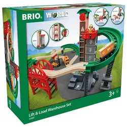 BRIO Spiel Großes Lagerhaus-Set mit Aufzug