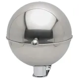 Proregal Klassischer Kugelascher mit Kippensieb Wandbefestigung HxBxT 97 x 26 x 26 cm Edelstahl