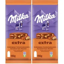 MILKA Karamell-Salz-Mandel Schokoladentafel 190 g
