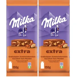 MILKA Karamell-Salz-Mandel Schokoladentafel 190 g