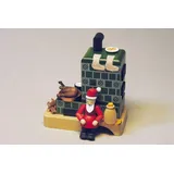Erzgebirgische Volkskunst Richard Glässer GmbH Räucherofen Räucherfigur Ofen mit Santa Höhe= 13cm NEU bunt