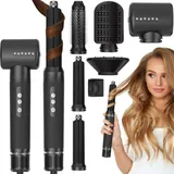 Glimora Airstyler, True Glow Hairstyler, Airstyler, 6 in 1 Haarstyler Set, Multihaarstyler, Warmluftbürste