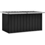 vidaXL Gartenbox Auflagenbox Kissenbox Aufbewahrungsbox Truhe Box Gartenmöbel Gartenkasten Gartentruhe Werkzeugkasten Anthrazit 129x67x65cm