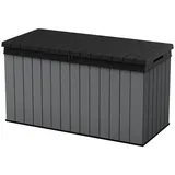 Keter Gartenbox Keter Aufbewahrungsbox DARWIN Anthrazit, 570 L, belastbar bis 300 kg, abschließbar grau