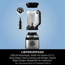 Ninja Detect Power Mixer Pro TB201EU Standmixer Silber