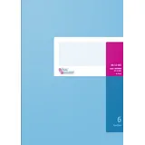 KÖNIG & EBHARDT Notizbuch Geschäftsbuch A4 40 Blatt 6 Spalten hellblau