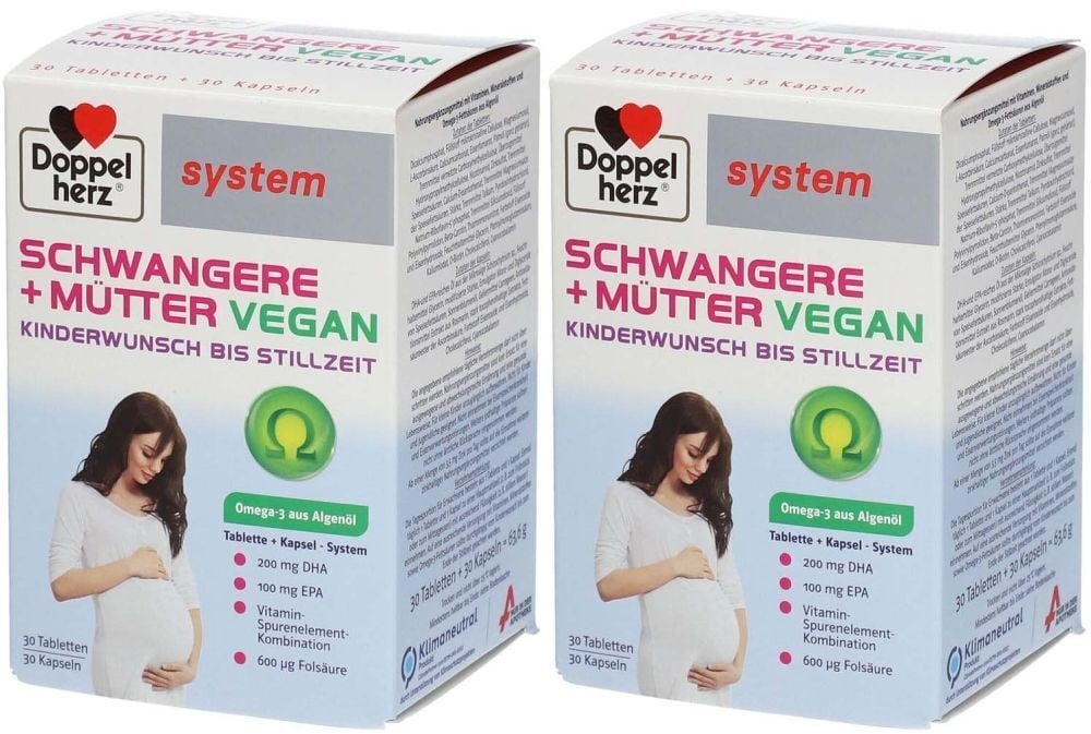 Doppelherz® system Schwangere + Mütter vegan