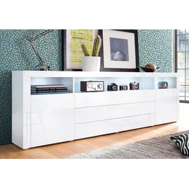 borchardt Möbel Sideboard Santa Fé 200 x 72 x 35 cm Weiß
