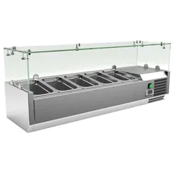 Horizontale Vitrine 5 Tanks - 125 W - 1240x375x295mm