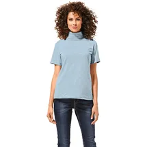 Heine Rollkragen-Shirt Kurzarm Blau 34