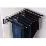 Ausziehbarer Hosenbügel, Hosenstange, Hosenaufhänger, 9 Schals, Kleiderstange, Ausziehbarer Hosenbügel Für 48 Cm Kleiderschrank (montage Links)