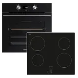 Küppersbusch Herdset Küppersbusch Backofen Pyrolyse mit Bosch Induktionskochfeld Booster schwarz autark 60 cm