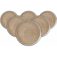 Ritzenhoff & Breker Natura Platzteller 32 cm Weiß 6er Set