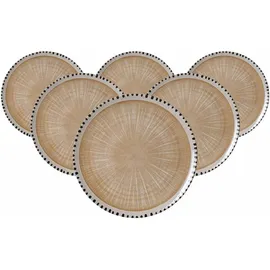 Ritzenhoff & Breker Natura Platzteller 32 cm Weiß 6er Set