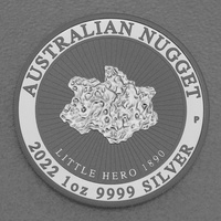 Perth Mint 1 Unze Silbermünze Australien Nugget - Little Hero 2022