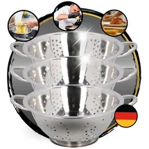 TronicXL Sieb Edelstahl 3 Stück