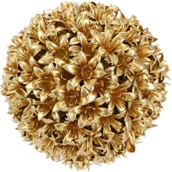 Kunstpflanze I.GE.A. "Deko-Kugel Buchskugel", gold, B:12cm H:12cm L:12cm, Kunststoff, Kunstpflanzen, Künstliche Kugel Tischdeko Hochzeitsdeko Weihnachtsdeko Adventsdeko