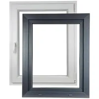 ALUCON Fenster 800x1000 mm – Kunststofffenster 80x100 cm – Flügelfenster Innen Weiß/Außen Anthrazit – DIN Rechts