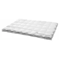 HANSKRUCHEN Decke 100% Daunen 155x220 cm extra Leicht waschbar Allergiker Daunendecke atmungsaktiv Kassettendecke weiß - Weiß
