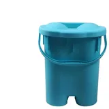 YQ WHJB Kunststoff Fußwanne, 20 Liter, Detox Massage Fußbad, Blauer Fußbecken Eimer