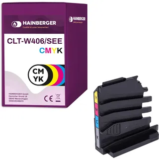 Hainberger 1x Resttonerbehälter Kompatibel CLT W406 See für Samsung Xpress C430 C480W FW C433W C460FW C467W C482FW C483FW CLP360 CLP365W CLX3300 CLX3305 FN FW