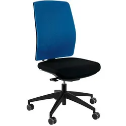 ORIGINAL STEIFENSAND Bürostuhl Eserio Stoff blau, Gestell schwarz