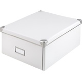 IDENA Aufbewahrungsbox mit Deckel 36 x 28,2 x 17 cm 1-tlg. weiß