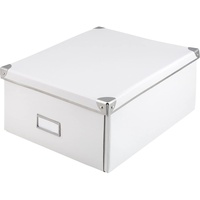 IDENA Aufbewahrungsbox mit Deckel 36 x 28,2 x 17 cm 1-tlg. weiß