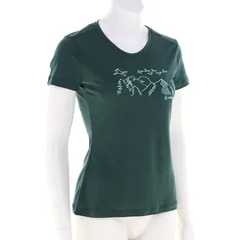 Löffler Sunset Merino-Tencel Damen T-Shirt-Grün-40
