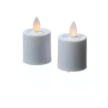 MARELIDA LED Kerzenset Mini 6 cm weiß 2 St.
