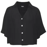 Buffalo Kurzarmbluse schwarz 44