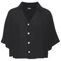 Buffalo Kurzarmbluse schwarz 44