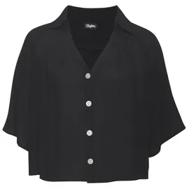Buffalo Kurzarmbluse schwarz 44