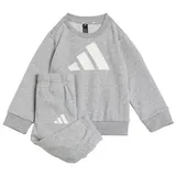 Adidas Kinder Trainingsanzug I BL FT JOG 240 JM0889 86 - Medium Grey Heather/White - 86