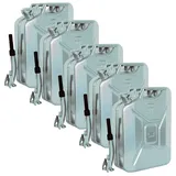 Baumarktplus Benzinkanister 5x 20 l Silber