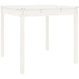 vidaXL Gartentisch Weiß 82,5x82,5x76 cm Massivholz Kiefer