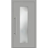 Haustür "JULE" 79 mm RC3 Weißaluminium RAL 9006 innen öffnend DIN links
