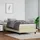vidaXL Taschenfederkernmatratze Creme 100x200x20 cm Kunstleder