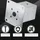 SOTech Bodenanker zum Aufschrauben 90 x 152 mm Silber/Stahl